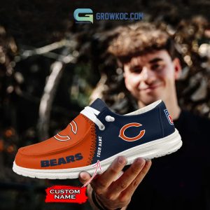 Chicago Bears Personalized Hey Dude Shoes