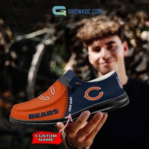 Chicago Bears Personalized Hey Dude Shoes