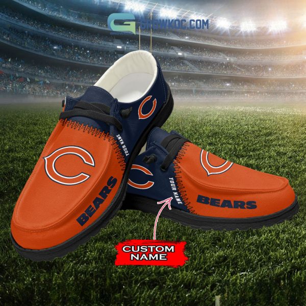 Chicago Bears Personalized Hey Dude Shoes