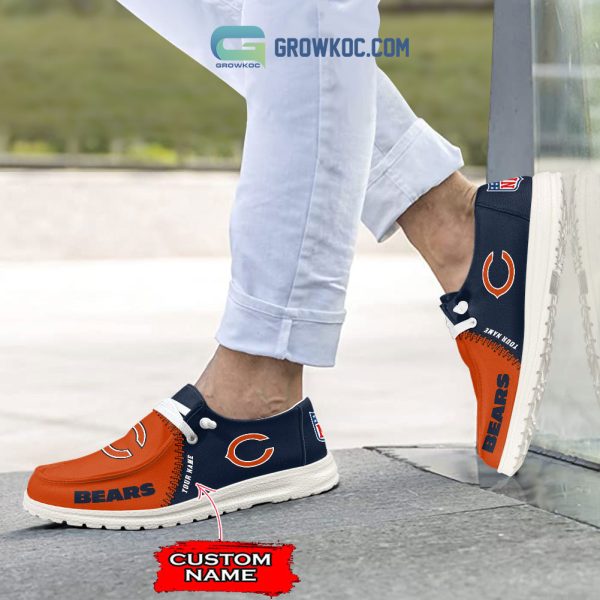 Chicago Bears Personalized Hey Dude Shoes