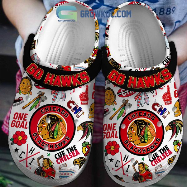 Chicago Blackhawks Go Hawks One Goal Clogs Crocs