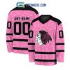 Carolina Hurricanes NHL Special Pink Breast Cancer Hockey Jersey Long Sleeve