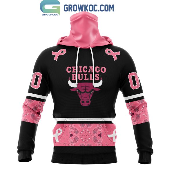 Chicago Bulls NBA Special Design Paisley Design We Wear Pink Breast Cancer Personalized Hoodie T Shirt