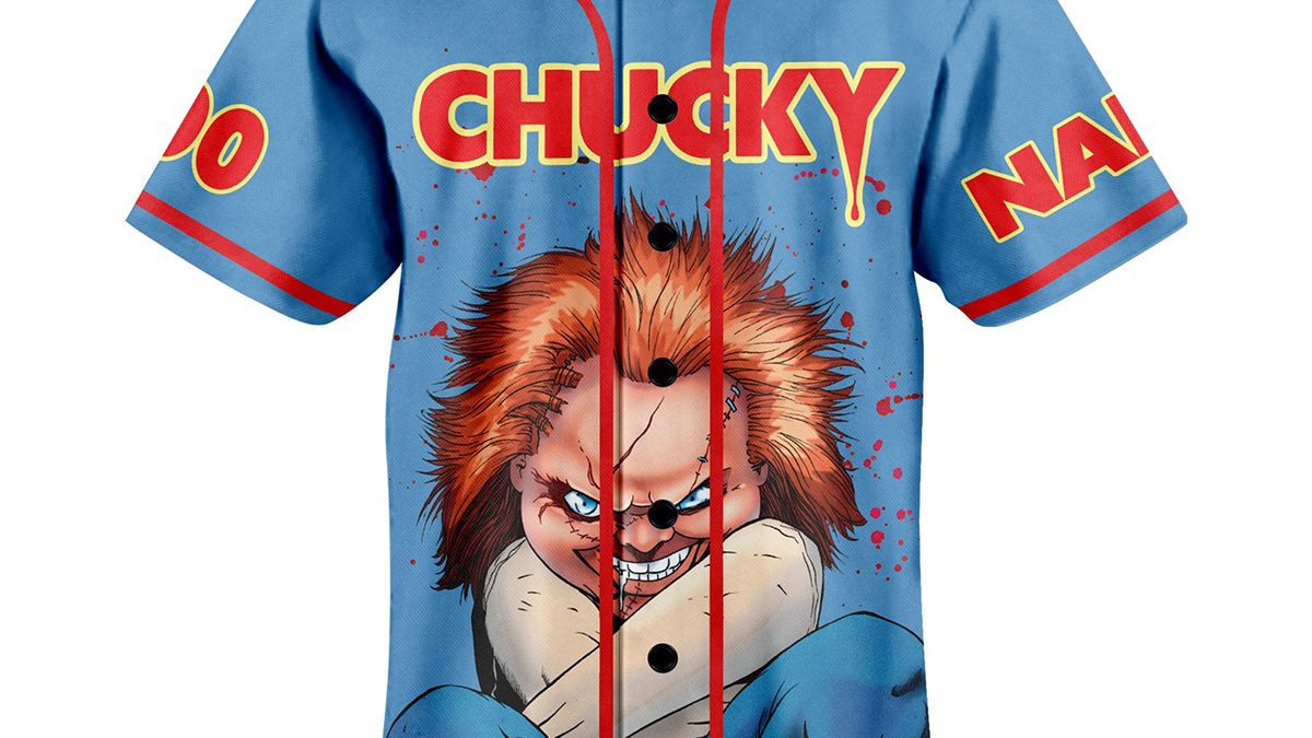 Custom Name Child's Play Baseball Jersey, Chucky Men Jersey
