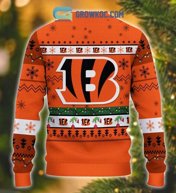 Cincinnati Bengals NFL Grinch Christmas Ugly Sweater