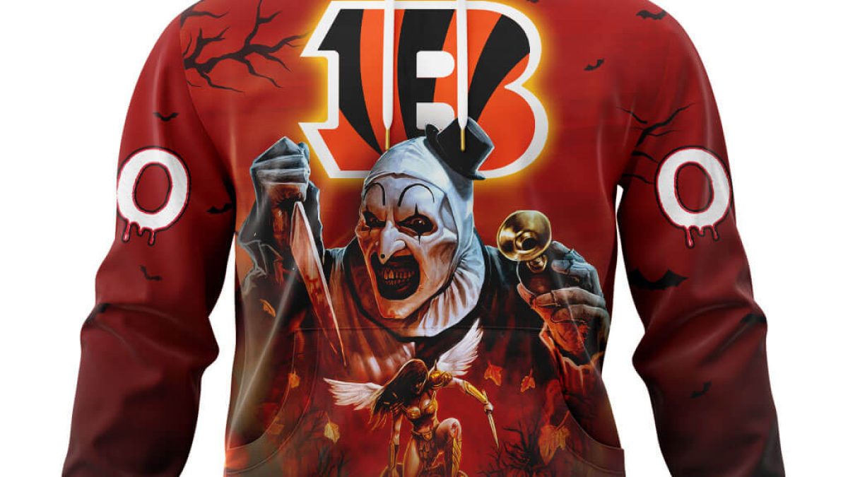 Cincinnati Bengals Hoodie 3D Cheap Horror Night Halloween Pullover NFL -  Reallgraphics