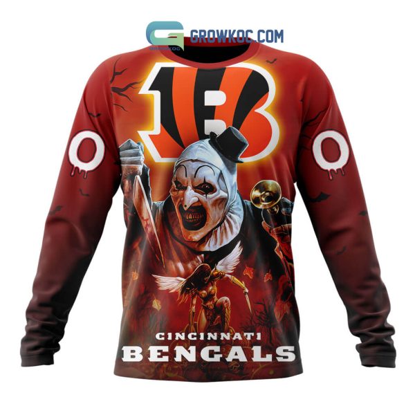 Cincinnati Bengals NFL Horror Terrifier Ghoulish Halloween Day Hoodie T Shirt