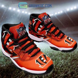 Cincinnati Bengals NFL Personalized Air Jordan 11 Shoes Sneaker
