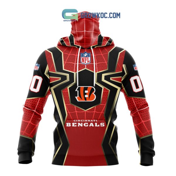 Cincinnati Bengals NFL Spider Man Far From Home Special Jersey Hoodie T Shirt