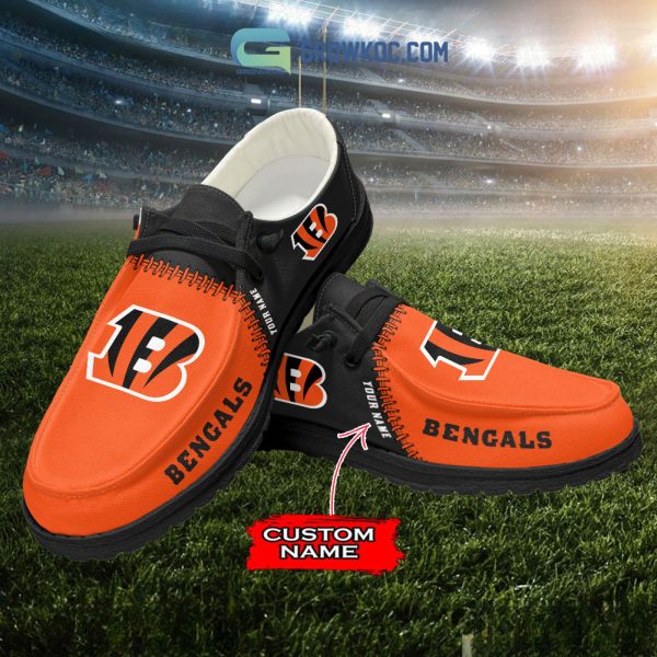 Cincinnati Bengals Personalized Hey Dude Shoes