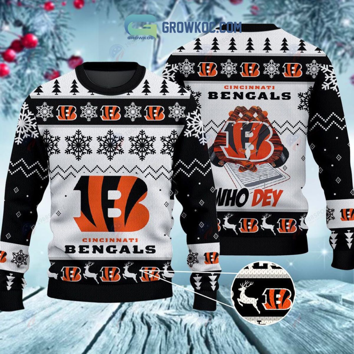 Cincinnati bengals ugly sweater sale