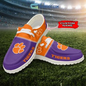Clemson Tigers Personalized Hey Dude Shoes