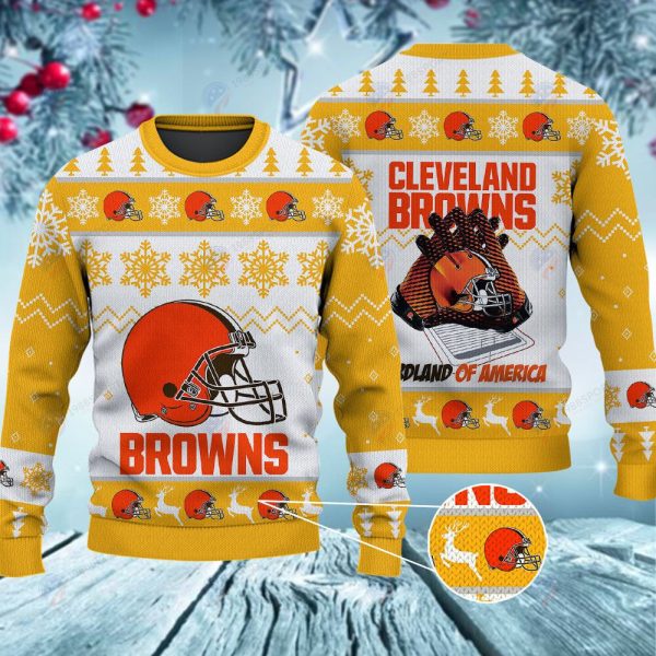 Cleveland Browns Hardland Of America Christmas Ugly Sweater