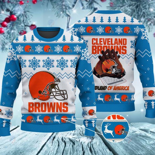 Cleveland Browns Hardland Of America Christmas Ugly Sweater