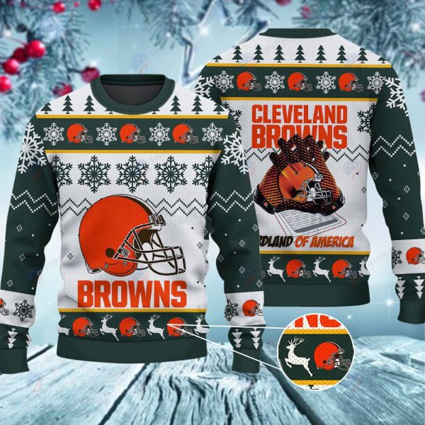 Cleveland browns light up sweater hotsell