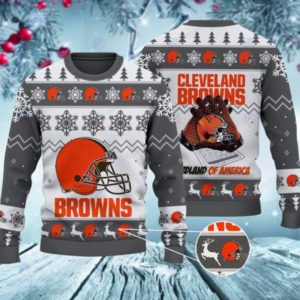 Cleveland Browns Hardland Of America Christmas Ugly Sweater