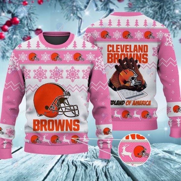 Cleveland Browns Hardland Of America Christmas Ugly Sweater