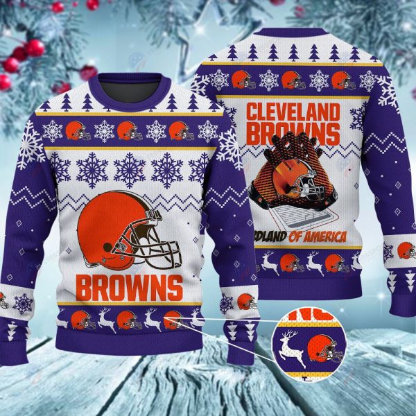 Cleveland Browns Hardland Of America Christmas Ugly Sweater