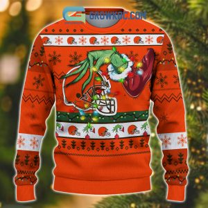 Cleveland Browns NFL Grinch Christmas Ugly Sweater