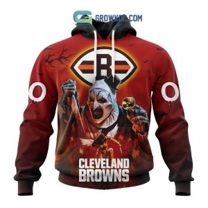 Cleveland Browns NFL Horror Terrifier Ghoulish Halloween Day Hoodie T Shirt