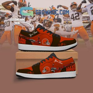 Cleveland Browns NFL Personalized Air Jordan 1 Shoes