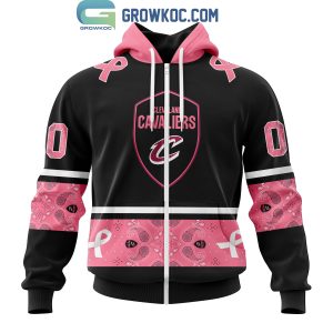 Cleveland Cavaliers NBA Special Design Paisley Design We Wear Pink Breast Cancer Personalized Hoodie T Shirt