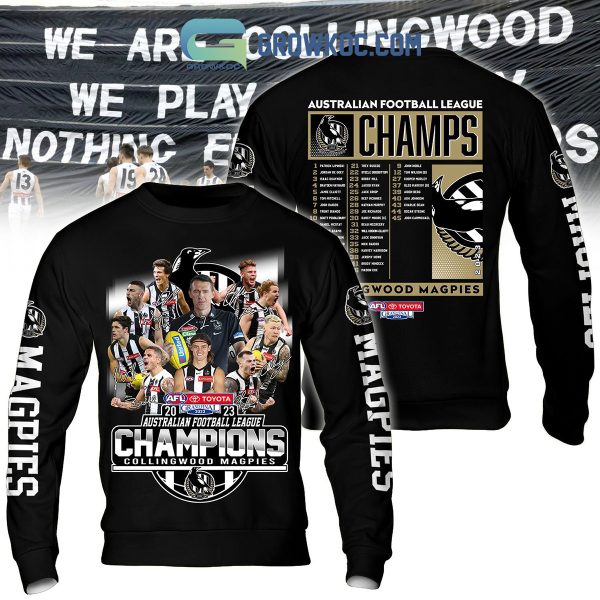 Collingwood Magpies 2023 AFL Champions Best Team Hoodie T Shirt