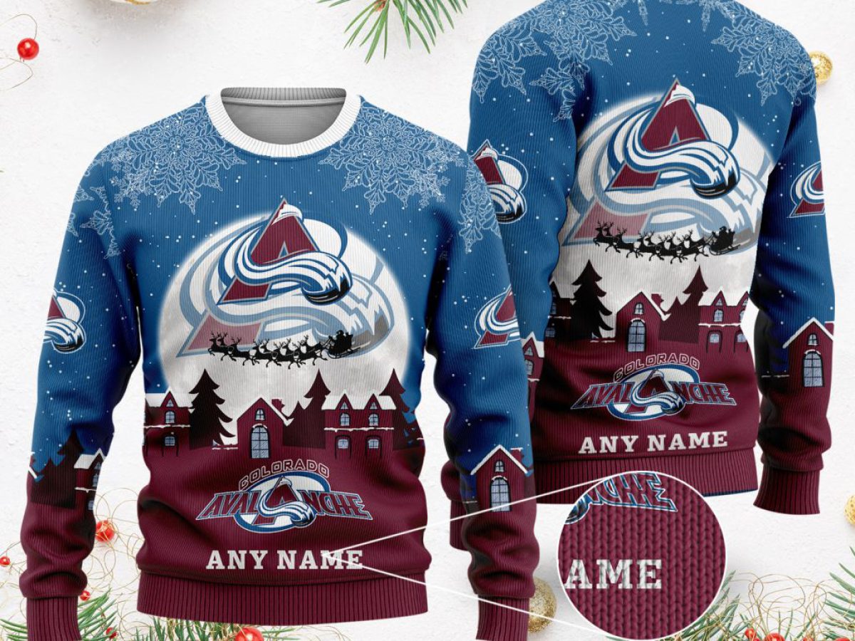 Colorado Avalanche NHL Merry Christmas Personalized Ugly Sweater Growkoc