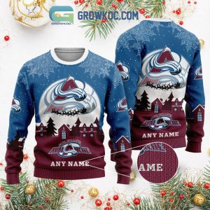 Colorado Avalanche NHL Merry Christmas Personalized Ugly Sweater