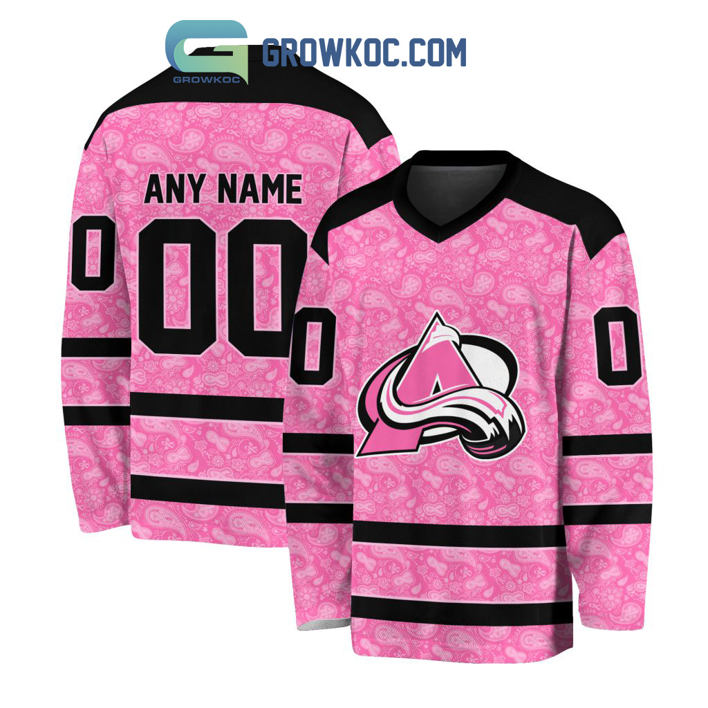Avalanche custom name jersey