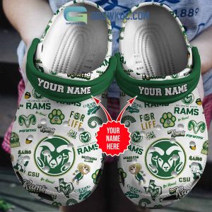 Colorado State Rams For Life Personalized Clogs Crocs