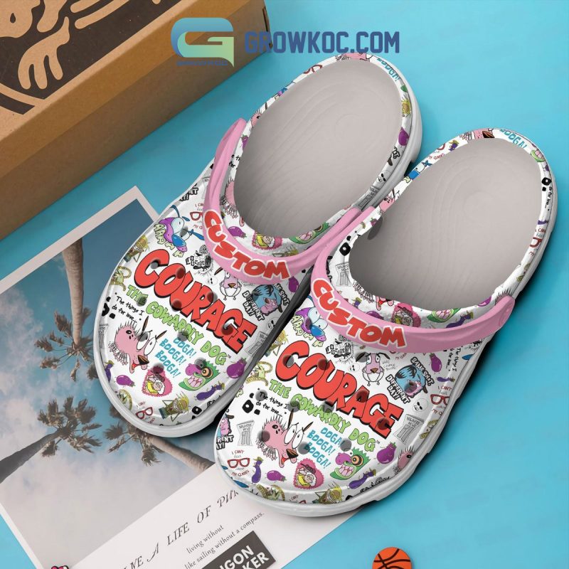 Courage The Cowardly Dog Personalized Clogs Crocs - Growkoc