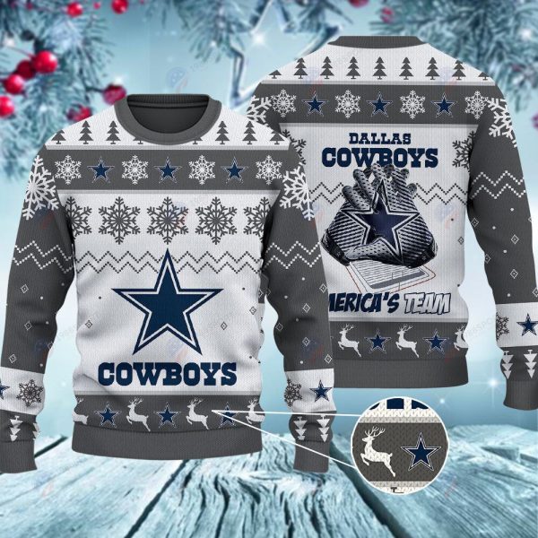 Dallas Cowboys America’s Team Christmas Ugly Sweater