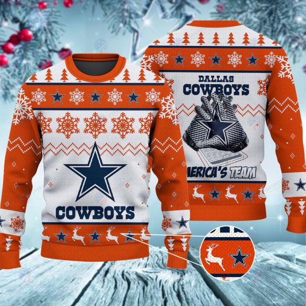 Dallas Cowboys America’s Team Christmas Ugly Sweater