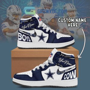 Dallas Cowboys Personalized Air Jordan 1 High Top Shoes Sneakers