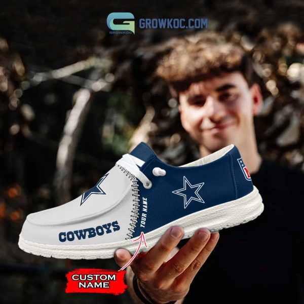 Dallas Cowboys Personalized Hey Dude Shoes