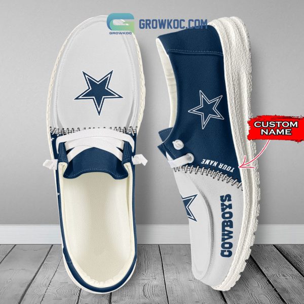 Dallas Cowboys Personalized Hey Dude Shoes