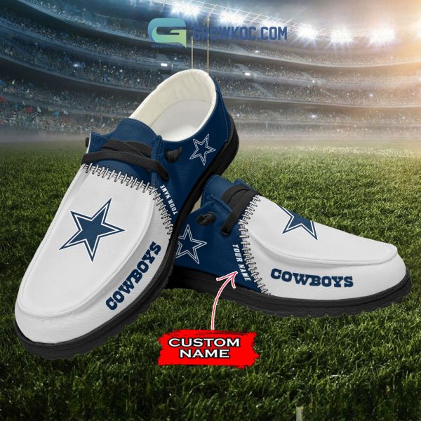 Dallas Cowboys Personalized Hey Dude Shoes