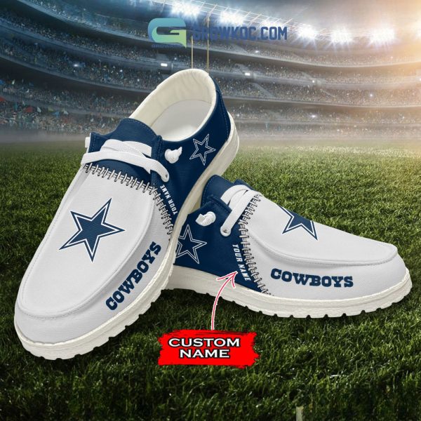 Dallas Cowboys Personalized Hey Dude Shoes