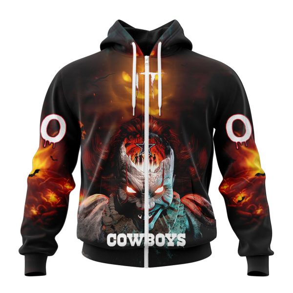 Dallas Cowboysls NFL Halloween Badut Mematikan Personalized Hoodie T Shirt