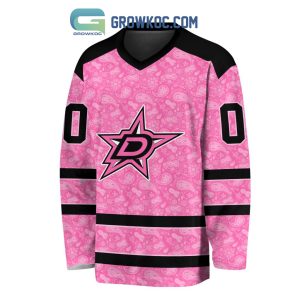 Dallas Stars NHL Special Pink Breast Cancer Hockey Jersey Long Sleeve