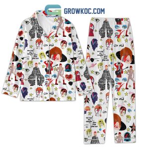 David Bowie We Can Be Heroes Just For One Day Pajamas Set