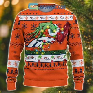 Denver Broncos NFL Grinch Christmas Ugly Sweater