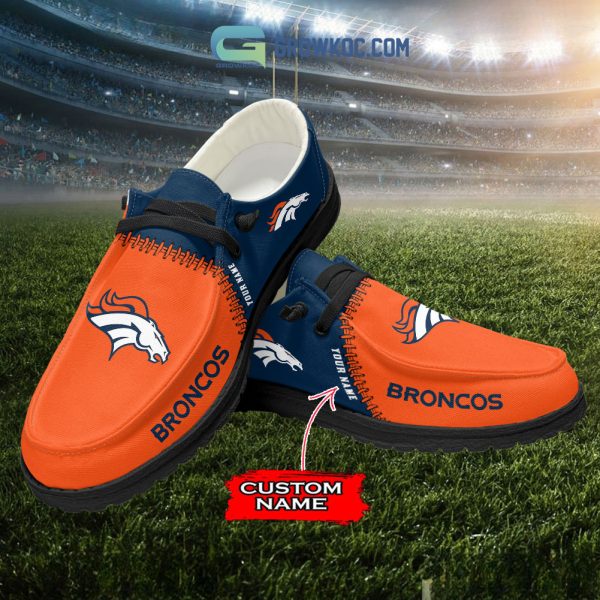 Denver Broncos Personalized Hey Dude Shoes