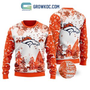 Denver Broncos Special Christmas Ugly Sweater Design Holiday Edition