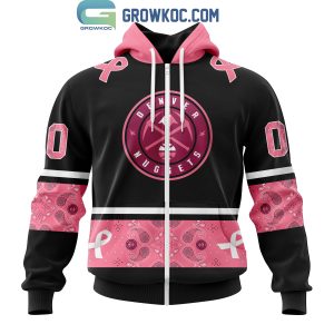 Denver Nuggets NBA Special Design Paisley Design We Wear Pink Breast Cancer Personalized Hoodie T Shirt