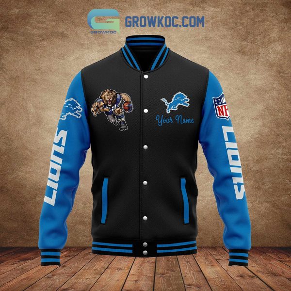 Detroit Lions All I Need Is Football Friends And Family Personalized Baseball Jacket