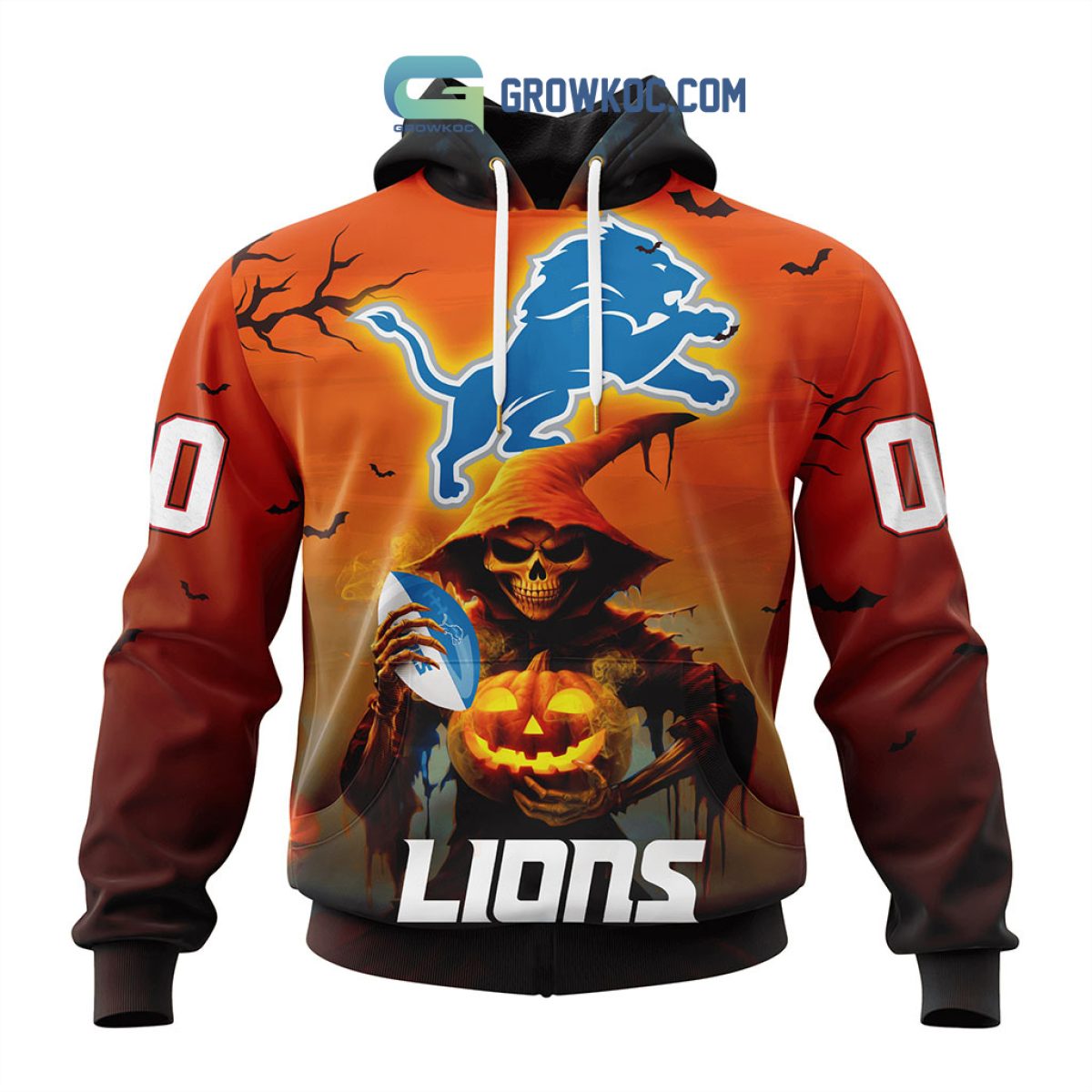 Detroit Lions NFL Personalized Home Jersey Hoodie T Shirt - Growkoc