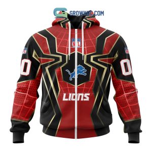 Detroit Lions NFL Spider Man Far From Home Special Jersey Hoodie T Shirt