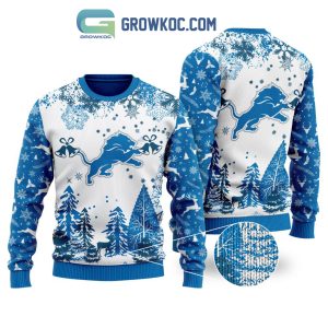 Detroit Lions Special Christmas Ugly Sweater Design Holiday Edition